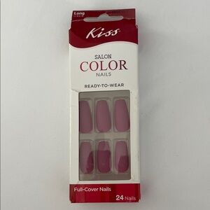 Kiss Salon Color Nails in Elegant Pink